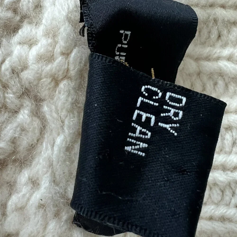 Pure Cashmere Fisherman's Cable Knit Sweater SZ L - Picture 9 of 16